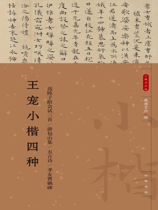 Cover image for 王宠小楷四种